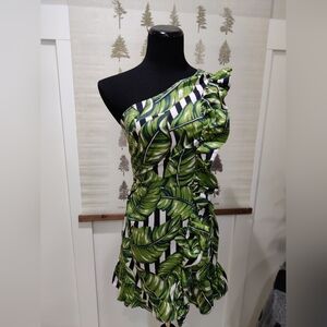 Red Carter Miya Tropical Dress - Small